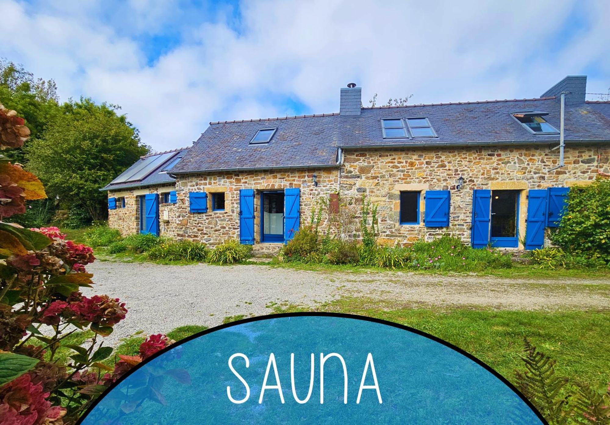Ti Vaen I Maison Traditionnelle Bretonne & Sauna Lanvéoc Exterior foto