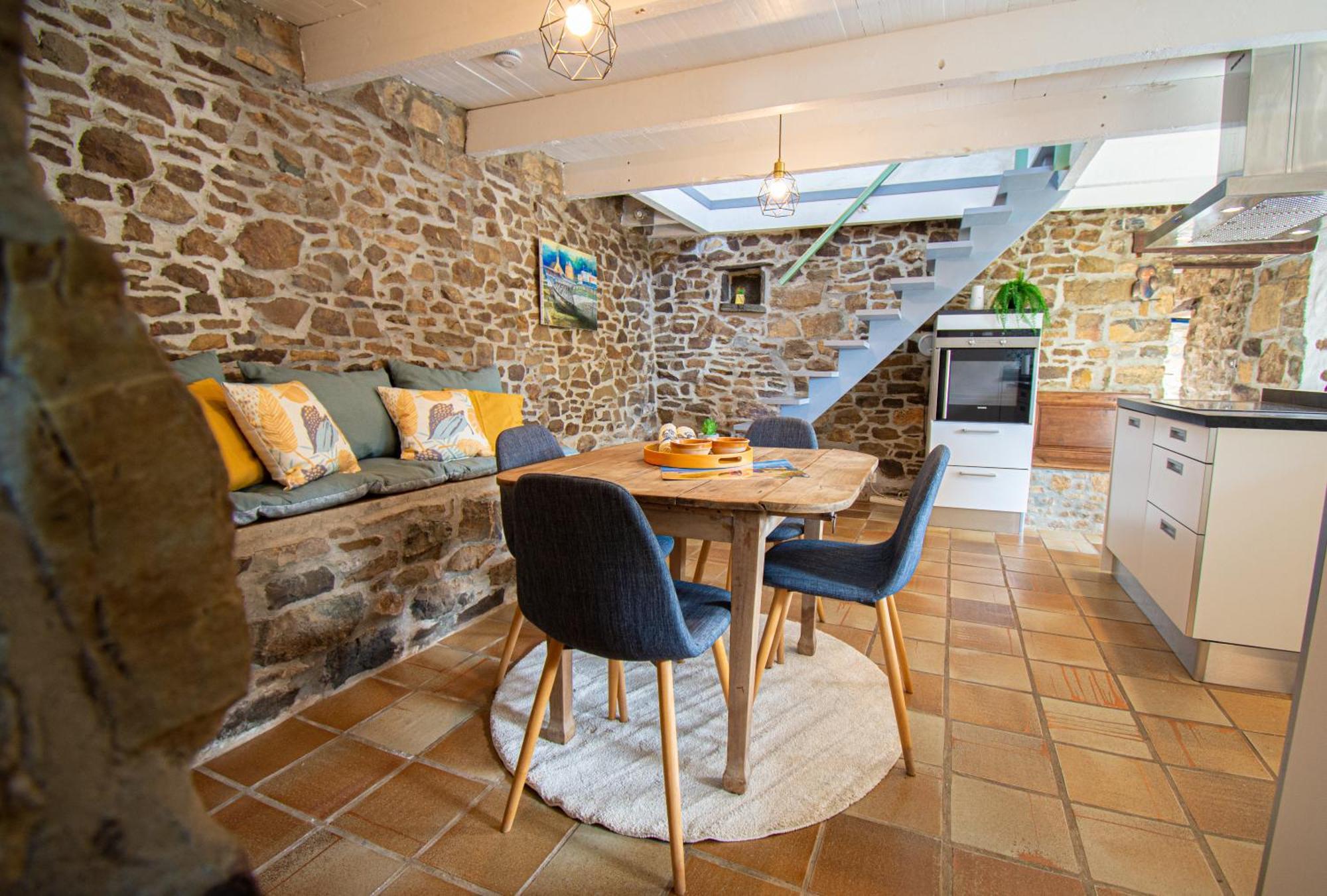Ti Vaen I Maison Traditionnelle Bretonne & Sauna Lanvéoc Exterior foto